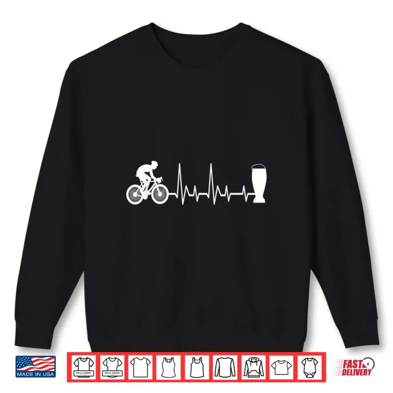 Sweatshirt Road Bike And Beer Road Bike Cycling Bicycle Racing Shirt