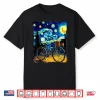 Road Biking Bicycle Cycling Van Gogh Artistic Graphic Shirt