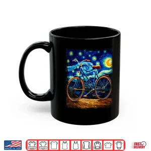 Mug Road Bike Bicycle Cycling Van Gogh Artistic Bicycle Shirt