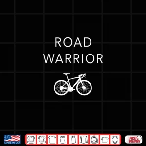 Design Road Warrior Cyclist Bicycling Apparel Professional Graphic Shirt
