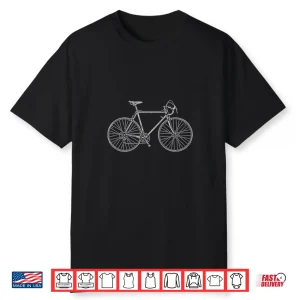 Vintage Road Bike Cycling Professional Graphic Design Shirt