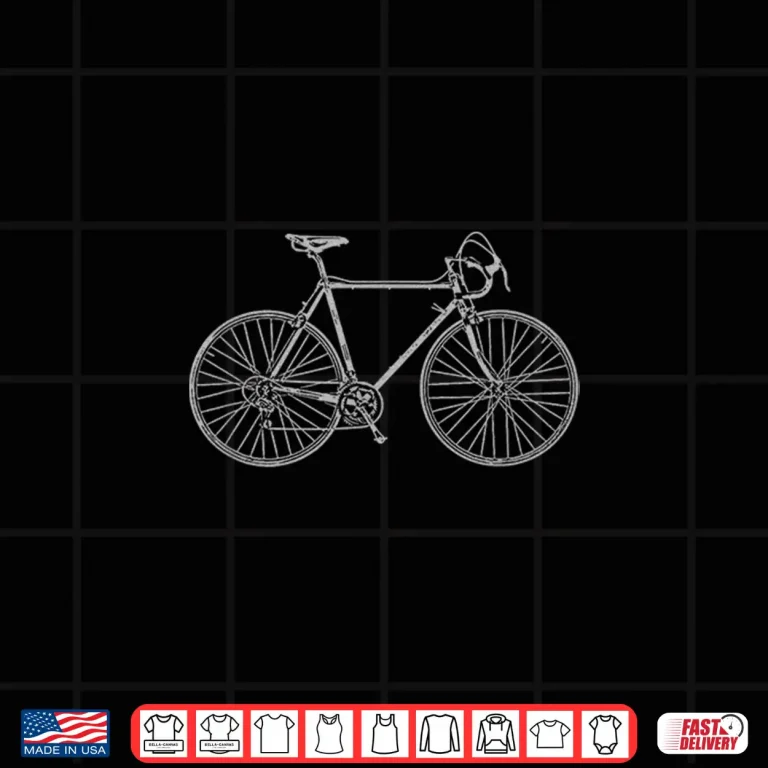 Design Vintage Road Bike Cycling Professional Graphic Design Shirt