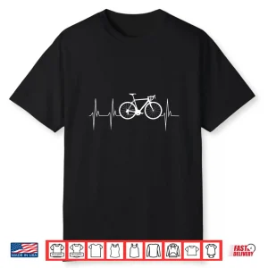 Cycling Heartbeat Shirt Road Bike Wear T Shirt Cycling