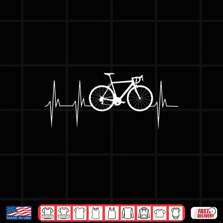 Design CYCLING HEARTBEAT Shirt Road Bike Wear T Shirt Cycling