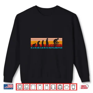 Sweatshirt Human Evolution Road Biker Cyclist Cylcing Road Cyclist Shirt
