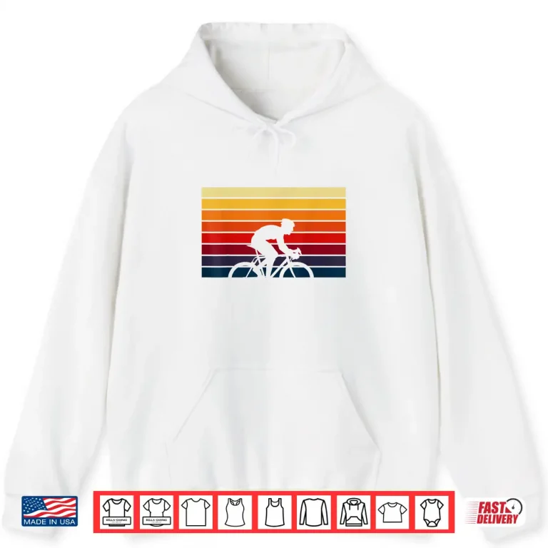 Hoodie Retro Cycling Road Bike Apparel for Road Biker Cyclist Shirt