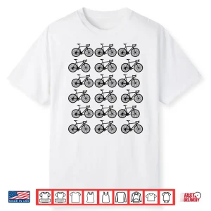 Road Bike Cycling Bicycle Cyclist Vintage Retro Shirt