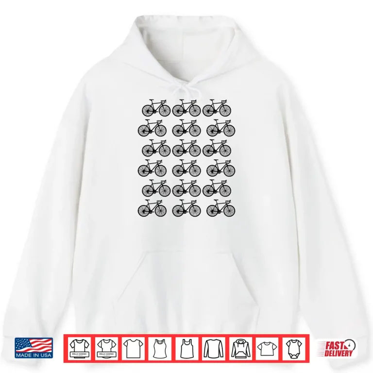 Hoodie Road Bike Cycling Bicycle Cyclist Vintage Retro Shirt