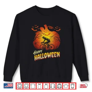 Sweatshirt Road Bike Racing Cyclist Silhouette Halloween Cycling Shirt