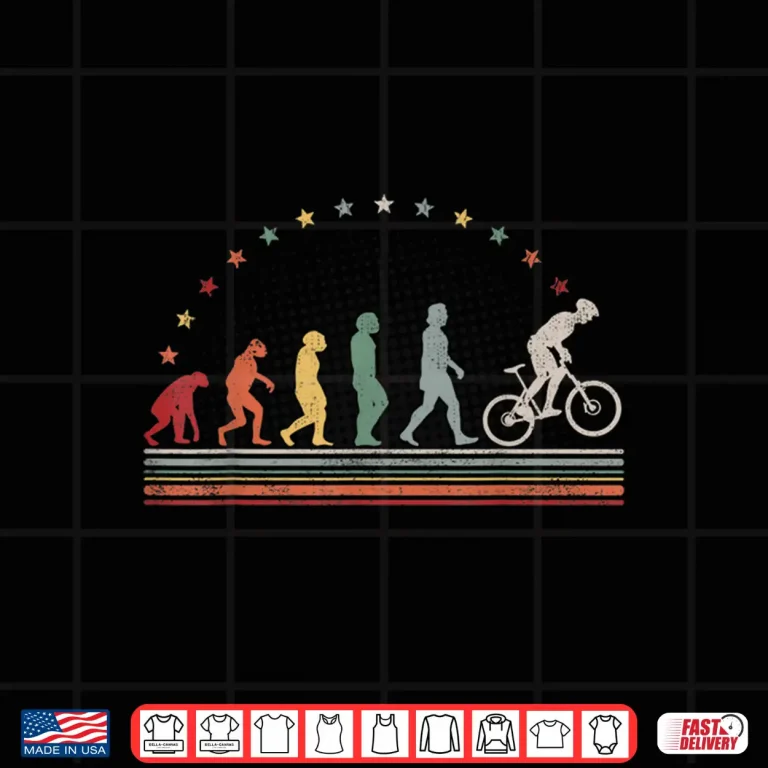 Design Bicycle riding evolution retro road bike hobby cycling Shirt 1