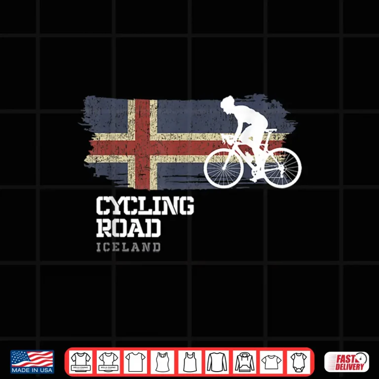 Design Road Cycling Iceland Road Bike Speed Bicycle Cyclist Shirt