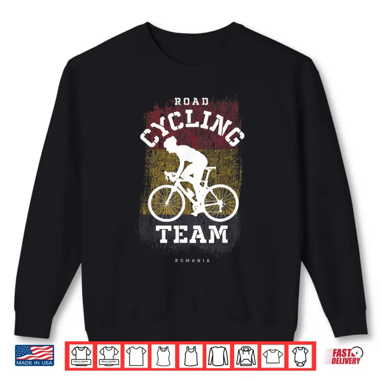 Sweatshirt Road Cycling Romania Road Bike Speed Bicycle Cyclist Shirt 1