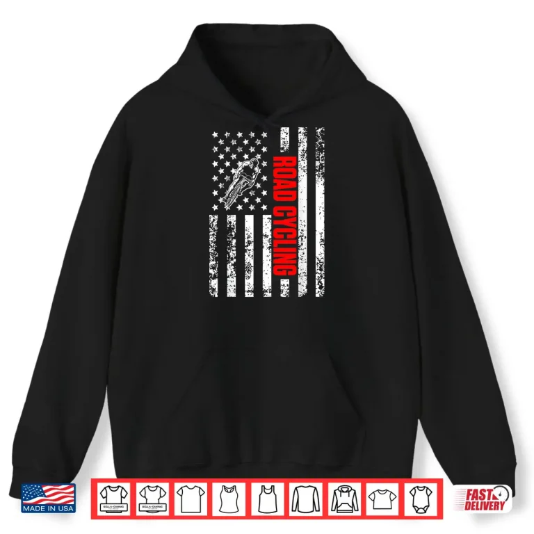 Us American Flag Bicycles Sports Patriotic Road Cycling Shirt 1 Hoodie US American Flag Bicycles Sports Patriotic Road Cycling Shirt 1