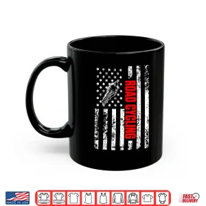 Mug US American Flag Bicycles Sports Patriotic Road Cycling Shirt 1