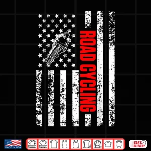 Design US American Flag Bicycles Sports Patriotic Road Cycling Shirt 1