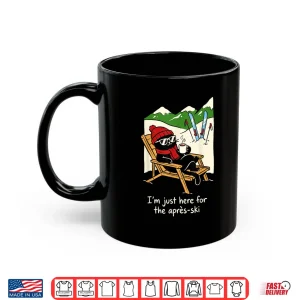 Mug Apres Ski Cat Skiing Funny Winter Sports Graphic Shirt
