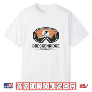 Breckenridge Colorado Ski Resort Retro Ski Design Shirt