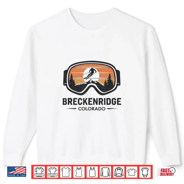 Sweatshirt Breckenridge Colorado Ski Resort Retro Ski Design Shirt