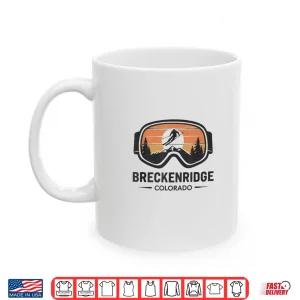 Mug Breckenridge Colorado Ski Resort Retro Ski Design Shirt