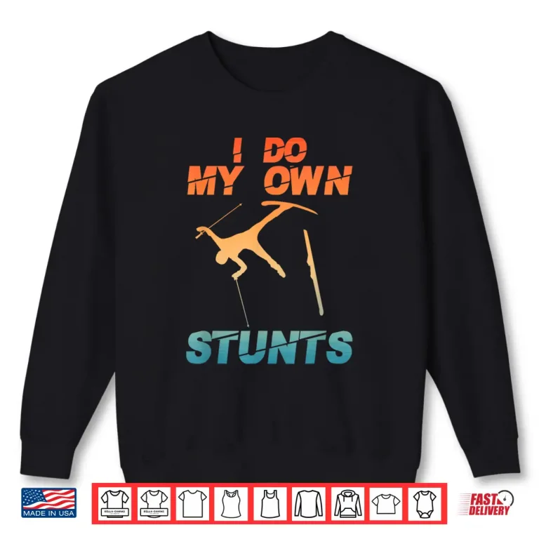 Sweatshirt Funny Nordic Mountain Skiing Art Skiing Lover Shirt