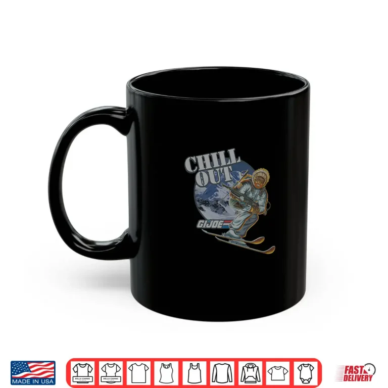 Mug GI Joe Real American Hero Chill Out Ice Skiing Retro Shirt