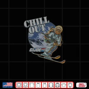 Design GI Joe Real American Hero Chill Out Ice Skiing Retro Shirt