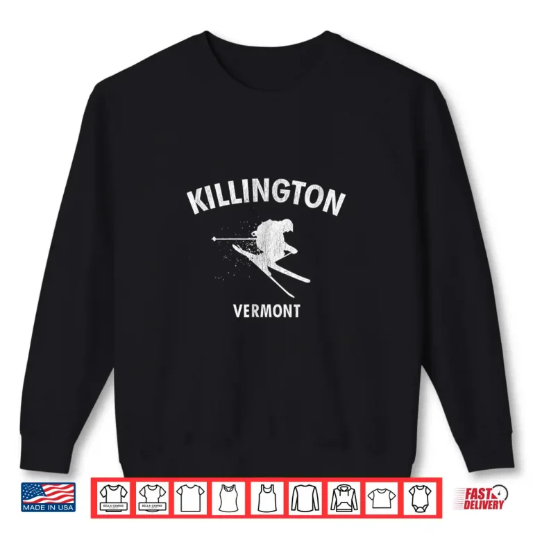 Sweatshirt Killington Skiing Vermont Professional Ski Graphic Shirt