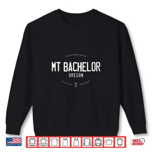 Sweatshirt Mt Bachelor Oregon Graphic Distressed Vintage Ski Shirt
