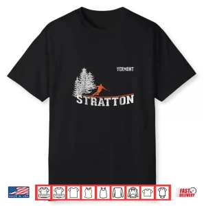 Nineteen Eighties Style Stratton Vt Vintage Skiing Shirt