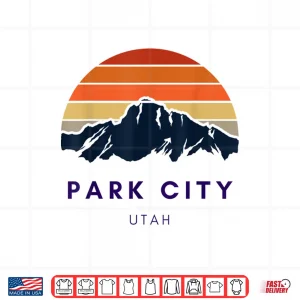 Design Park City Utah Skiing Snowboarding Hikers Utah Gift Shirt