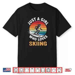 Professional Skiing Athletic Performance Graphic Design Shirt