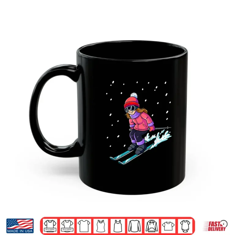 Mug Professional Ski Skiing Minimalist Aesthetic Graphic Shirt