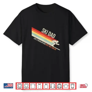 Ski Dad Funny Skiing Winter Professional Graphic Shirt