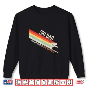 Sweatshirt Ski Dad Funny Skiing Winter Professional Graphic Shirt