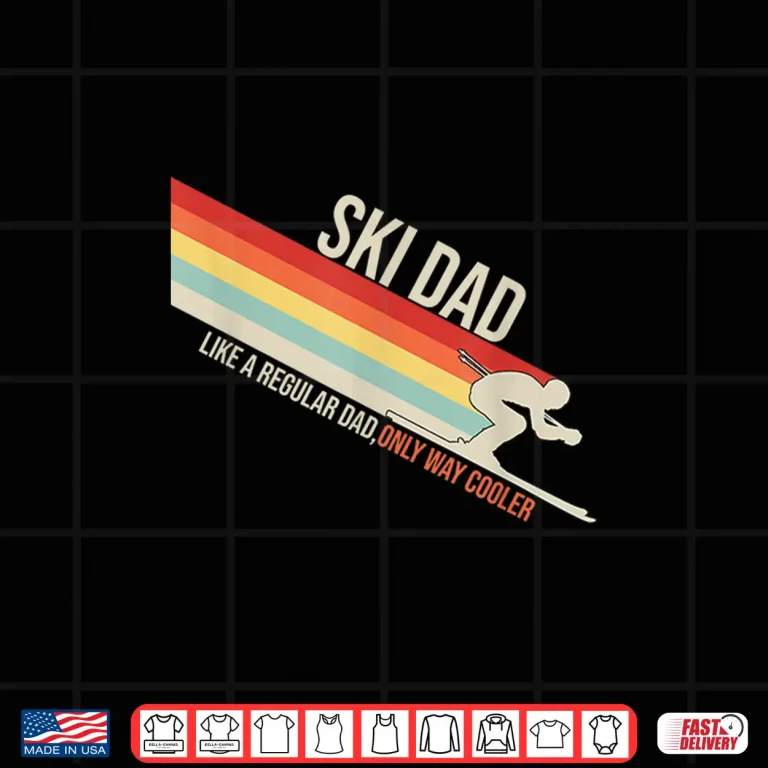 Design Ski Dad Funny Skiing Winter Professional Graphic Shirt