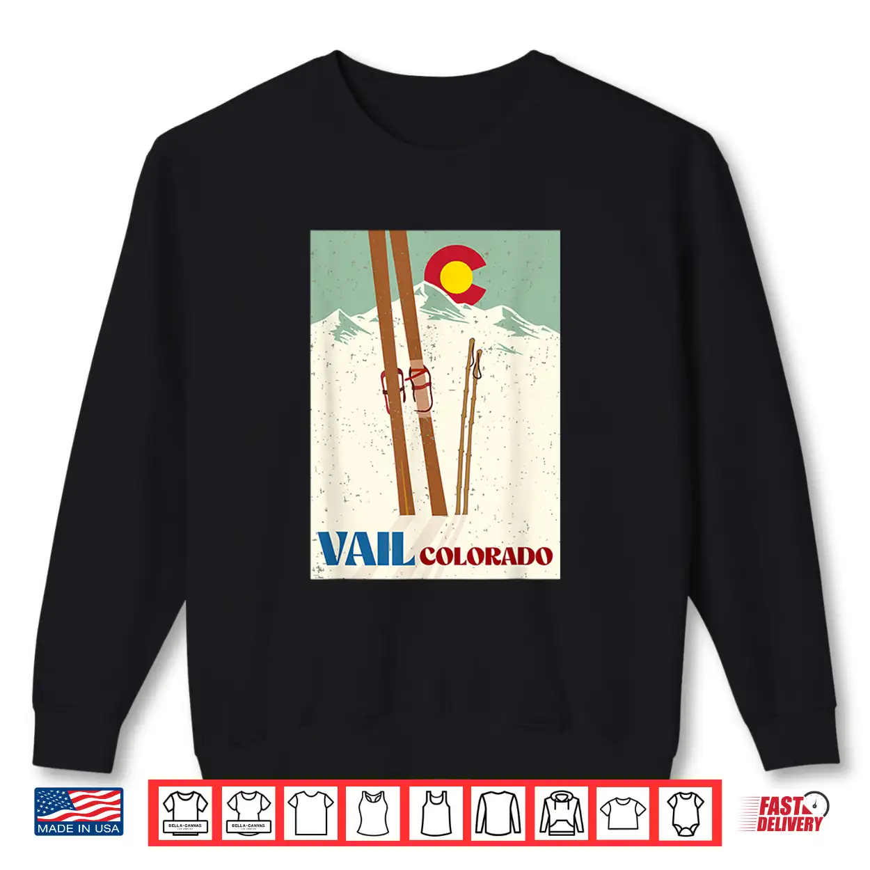 Ski In Vail Colorado Rocky Mountains Vacation Vintage Shirt