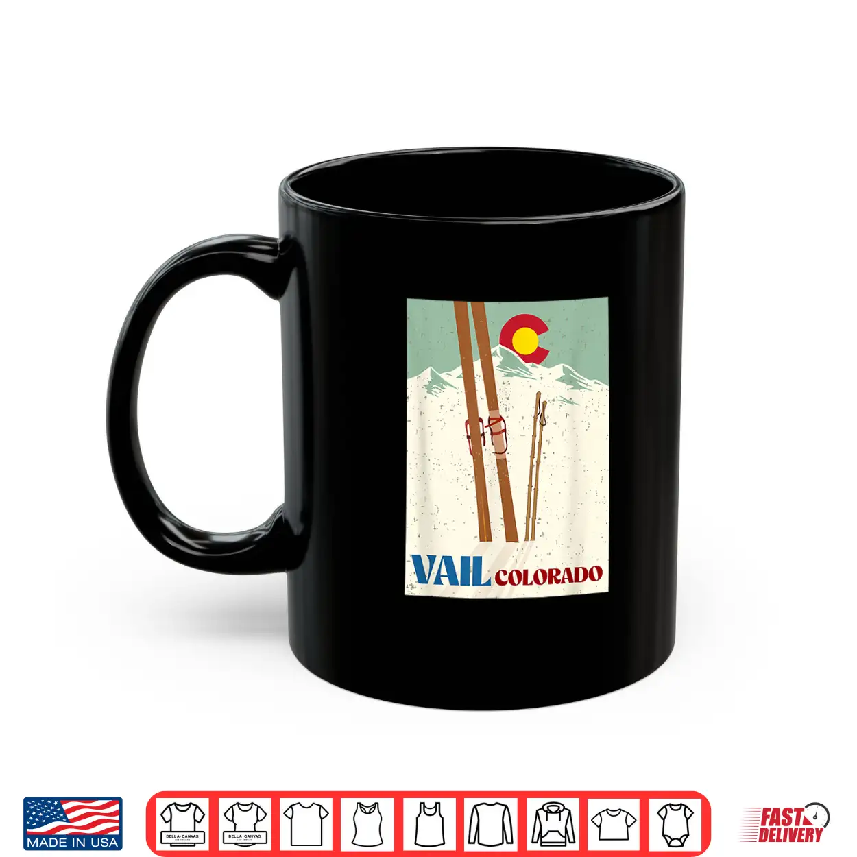 Ski In Vail Colorado Rocky Mountains Vacation Vintage Shirt