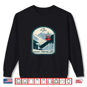 Sweatshirt Ski Mont Tremblant Retro Vintage Style Skiing Shirt