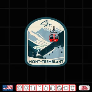 Design Ski Mont Tremblant Retro Vintage Style Skiing Shirt