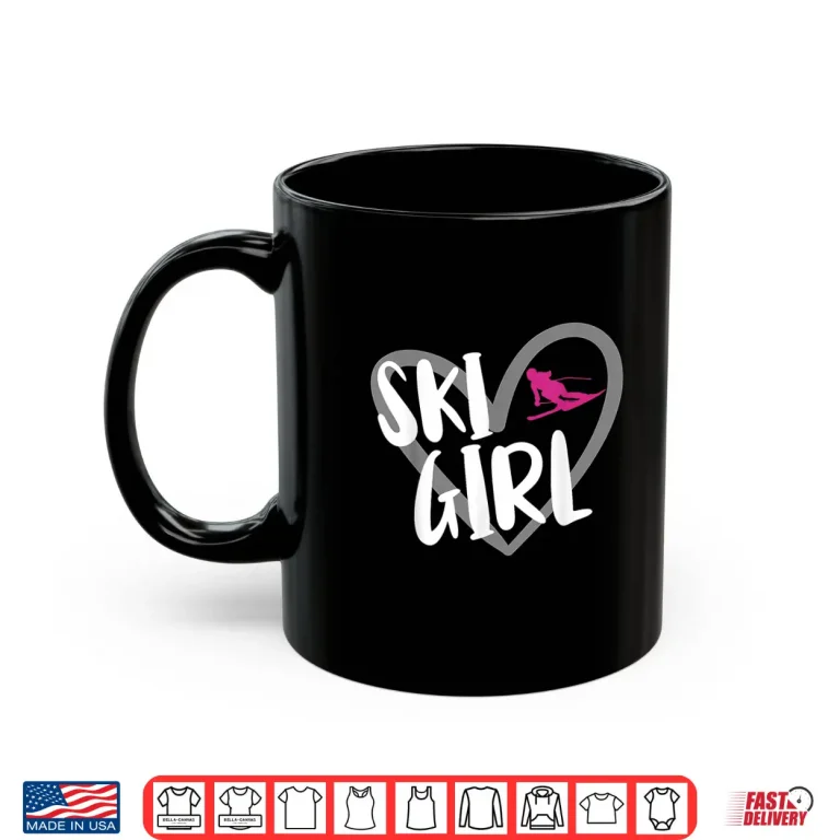 Mug Ski Person Heart Funny Skiing Professional Graphic Shirt