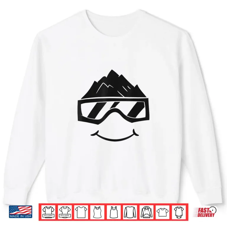 Sweatshirt Ski Snowboard Skiing Goggles Snow Wintersport Shirt