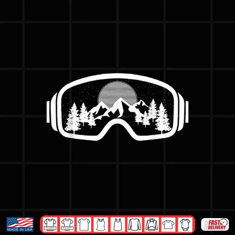 Design Ski Snowboard Goggles Skiing Snow Mountain Winter Shirt