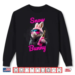 Sweatshirt Skiing Snow Bunny Apres Ski Professional Graphic Shirt