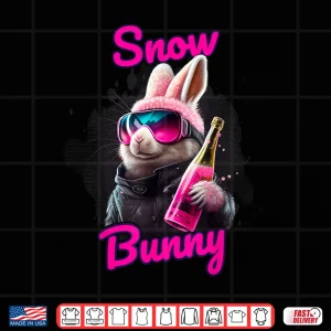 Design Skiing Snow Bunny Apres Ski Professional Graphic Shirt