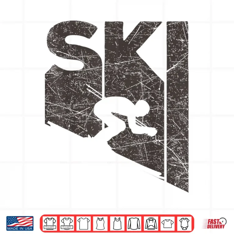 Design Ski Vintage Skier Retro Skiing Lover Downhill Shirt