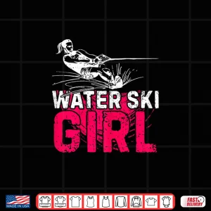 Design Water Ski Person Water Skiing Water Sports Graphic Shirt