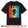 11Th Birthday Boy Retro Ski Lover Skier 11 Years Old Shirt