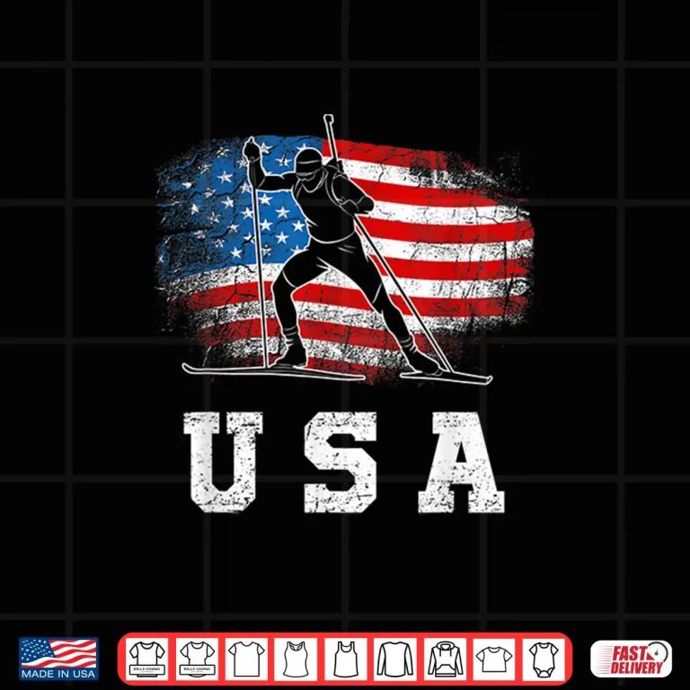 Design Biathlon USA Patriotic Skiing and Rifle Shooting Shirt