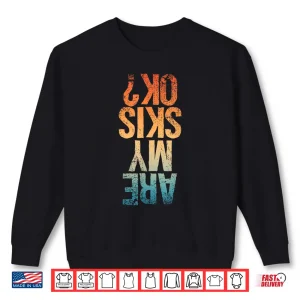 Sweatshirt Funny Ski Design For Men Women Kids Boys Girls Skiing Lover Shirt