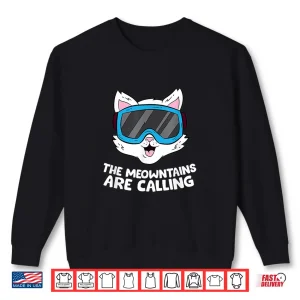 Sweatshirt Funny Snowboard Ski Goggle For Snowboarding Cat Skiing Shirt